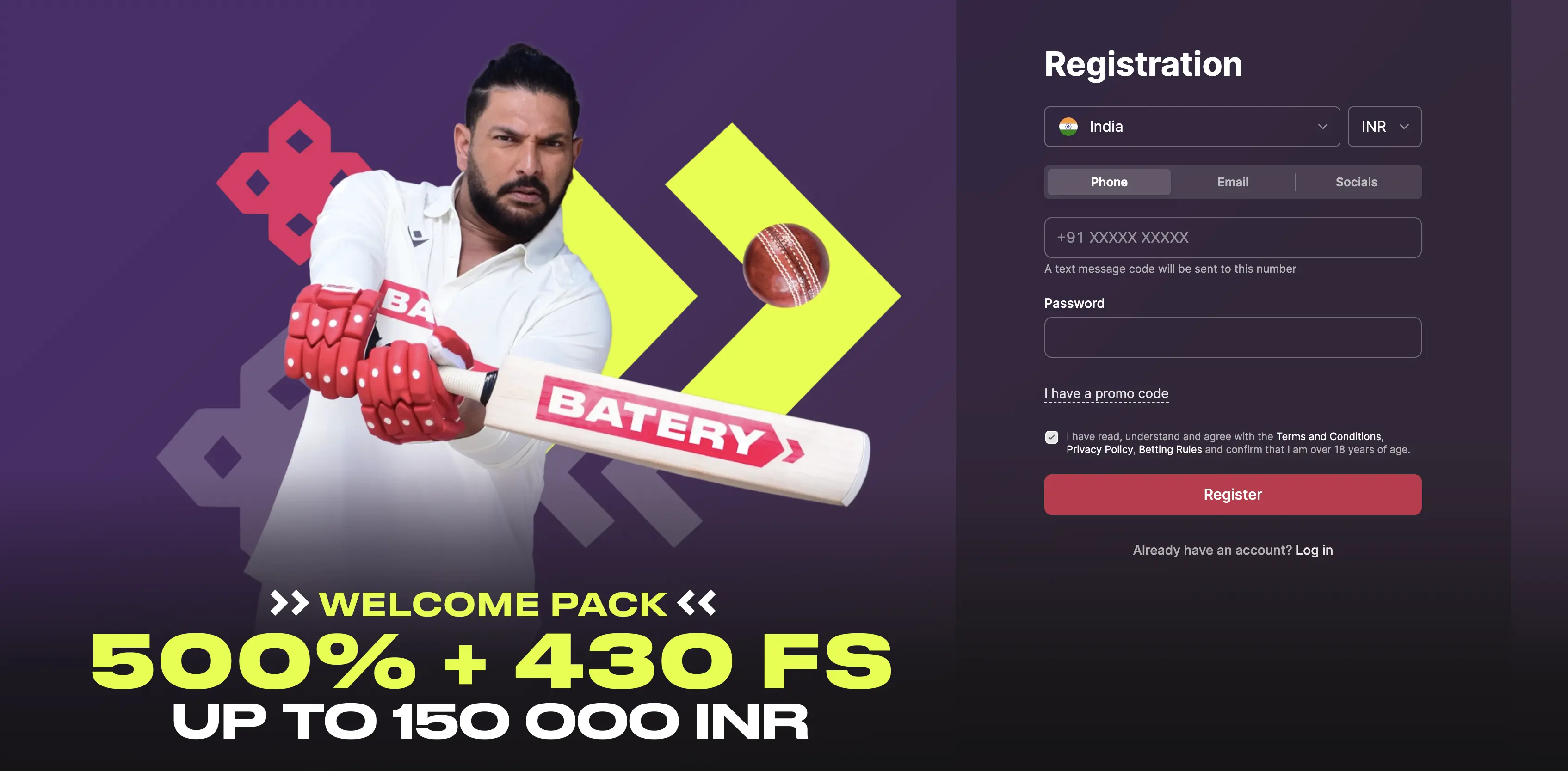 Battery Bet Casino Registration